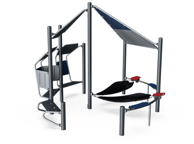Double Meeting Point With Movable Hammocks