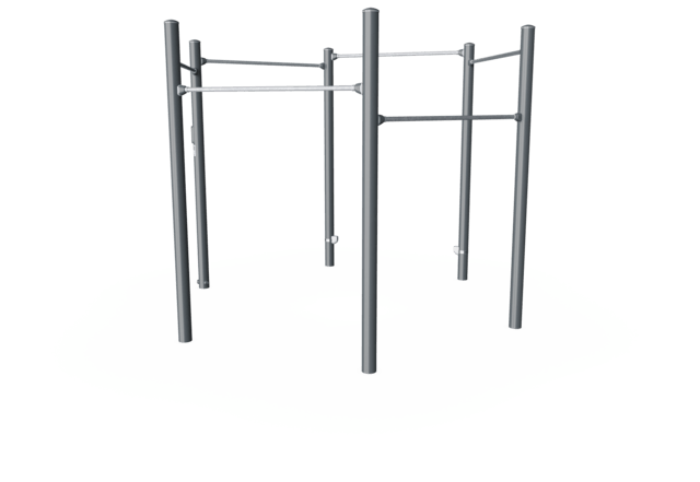 Hexagon Pull Up Station Pro - Obstacle Course 2