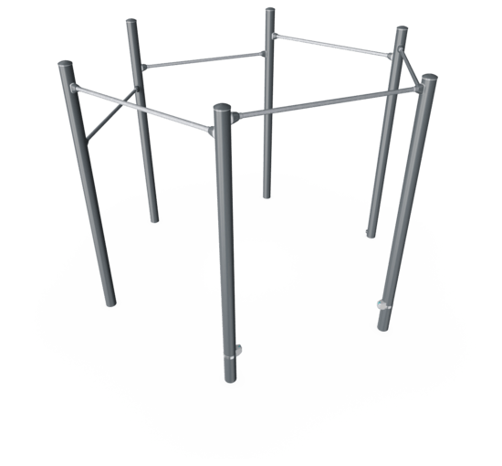 Hexagon Pull Up Station Pro - Obstacle Course