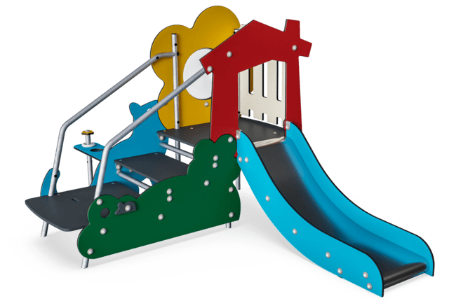 Toddlers Castle Steel Slide